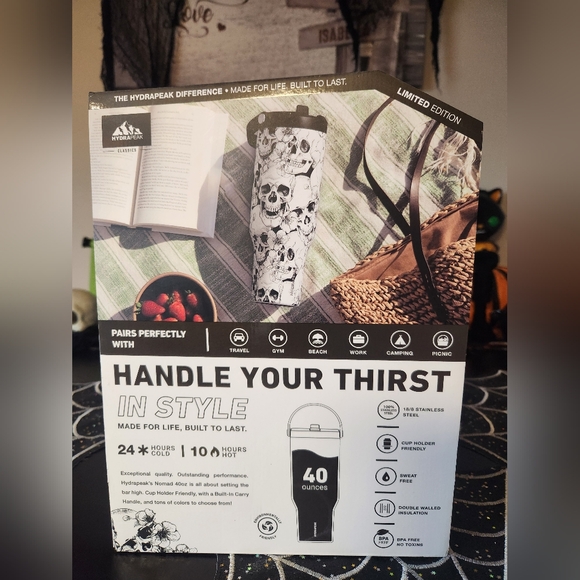 Hydrapeak- "NOMAD" 40oz Insulated Stainless-Steel Travel Tumbler - Picture 5 of 6